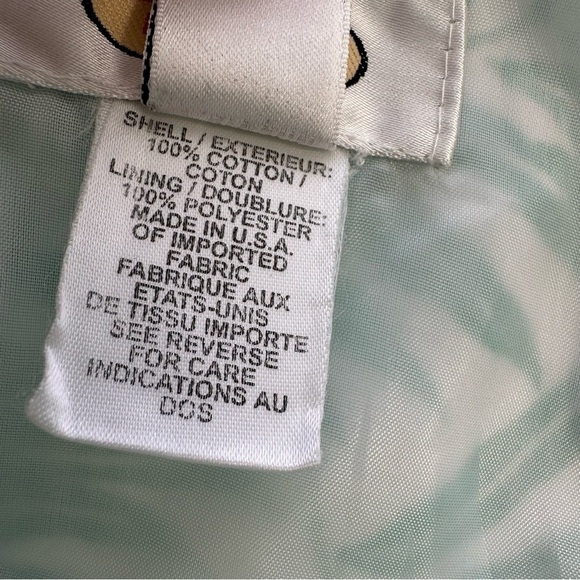 Talbots cropped pants, high waisted, in π―  cotton, tropical print - Picture 11 of 14